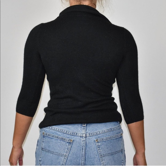 Black Relaxed Turtle neck sweater - Picture 3 of 4